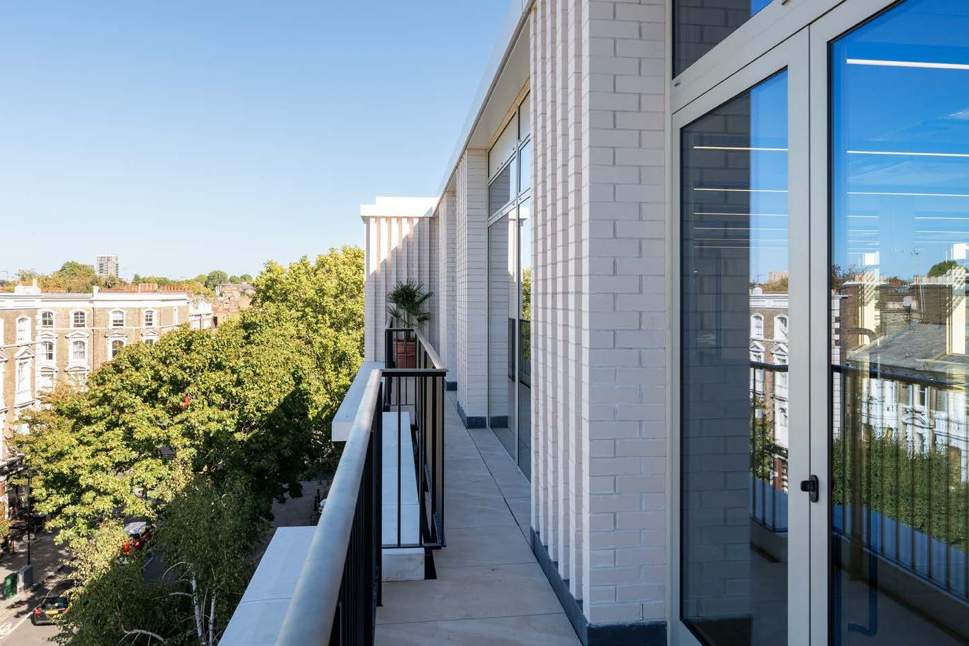 Fourth floor terrace overlooking Notting Hill